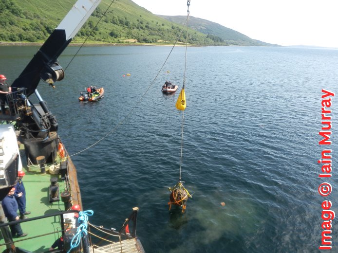 Highball being lifted from the loch